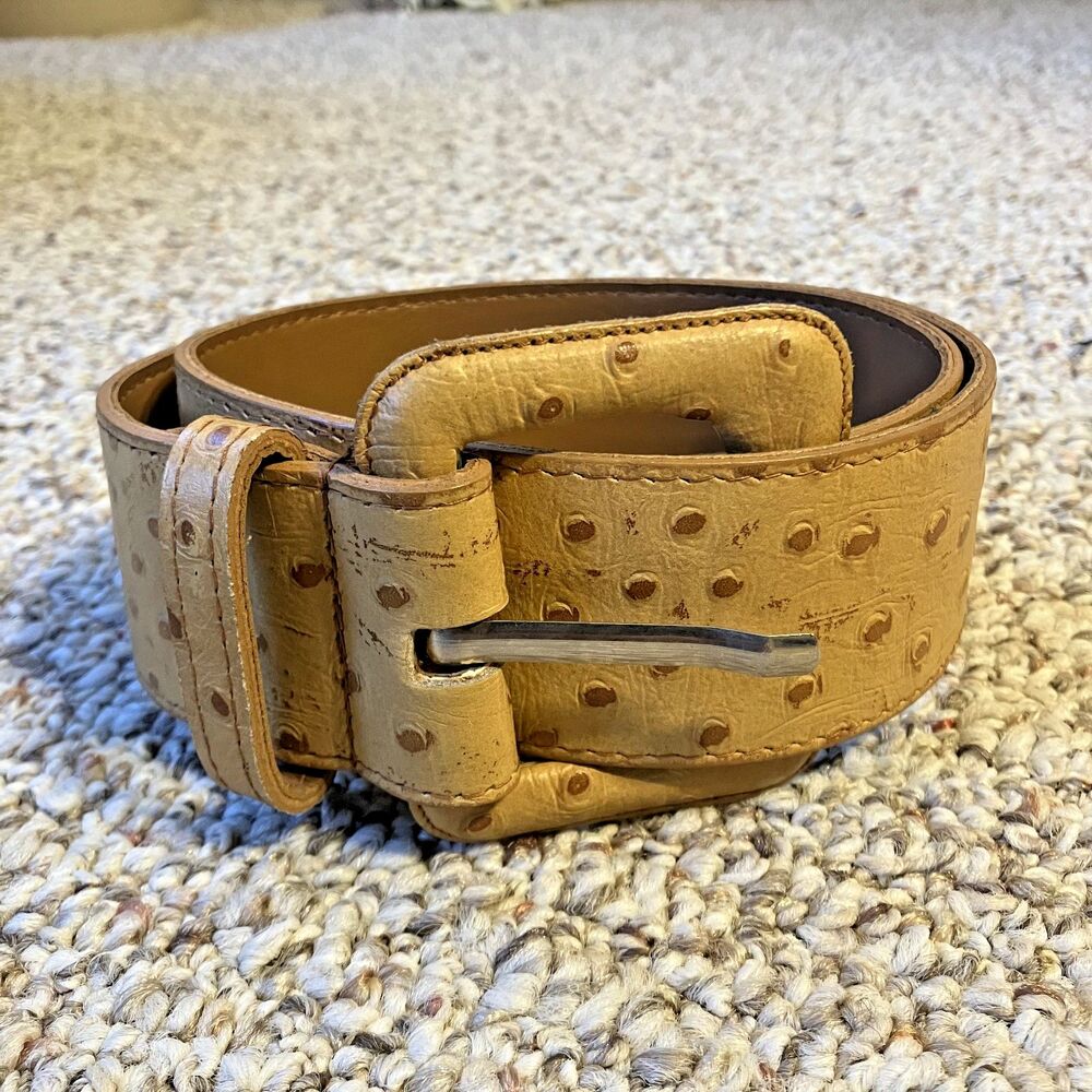 Accessories By Pearl Genuine Leather Belt Size Small Made in USA Western Cowgirl
